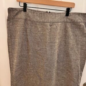 Lane Bryant Textured Gray Skirt